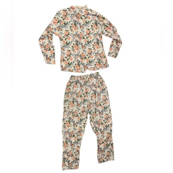 Vintage Gold Tag Victorias Secret 100% Cotton Floral Pajama Set - Size Small - Picture 6 of 10